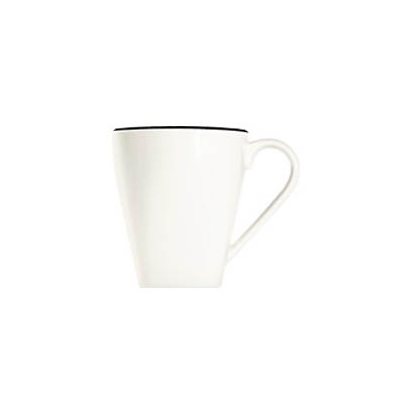 Artikelbild 2 für ID Fine Kaffeebecher Modest Black Piazza weiß 0,3 l, 6 St., Artikelnummer 634179