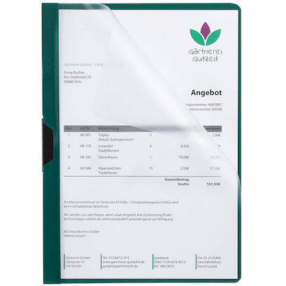 Artikelbild für Klemmhefter grün, 1 St., Artikelnummer 253058