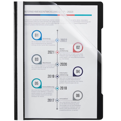 Artikelbild für Schnellhefter Quality Kunststoff schwarz DIN A4, 1 St., Artikelnummer 252969