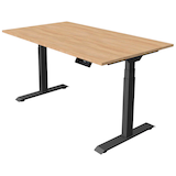 Artikelbild 1 für Kerkmann Move 1 stable elektrisch höhenverstellbarer Schreibtisch eiche hell rechteckig, T-Fuß-Gestell grau 140,0 x 80,0 cm, Artikelnummer 751244