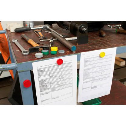 Artikelbild 4 für MAUL Magnete grau, Kunststoff Ø 3,4 x 1,4 cm, 10 St., Artikelnummer 368643