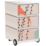 Artikelbild 1 für PAPERFLOW easyBox Colour Rollcontainer weiß, bunt 61061 4 Auszüge 39,0 x 43,6 x 64,2 cm, Artikelnummer 215029