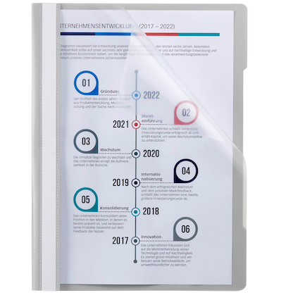 Artikelbild für Schnellhefter Quality Kunststoff grau DIN A4, 1 St., Artikelnummer 252979