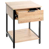 Artikelbild 1 für HAKU Möbel Beistelltisch quadratisch Spanplatte bergen-eiche 40,0 x 40,0 x 55,0 cm, 1 St., Artikelnummer 142389