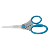 Artikelbild 1 für WESTCOTT Papierschere Microban Softgrip grau-blau 18,0 cm, Artikelnummer 398321