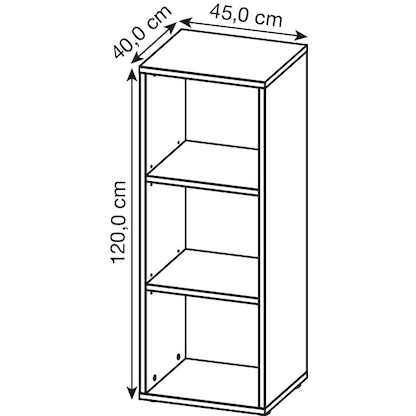 Artikelbild 2 für GERMANIA Aktenregal Lissabon grafit 45,0 x 40,0 x 120,0 cm, 1 St., Artikelnummer 881571