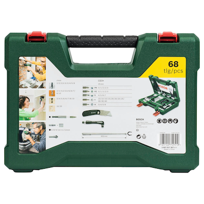 Artikelbild 2 für BOSCH Bohrer- und Bit-Set V-Line Box, 68-teilig, Artikelnummer 208326