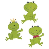 Artikelbild 1 für Rayher Holz-Streudeko hellgrün Frösche, 6 St., Artikelnummer 924944