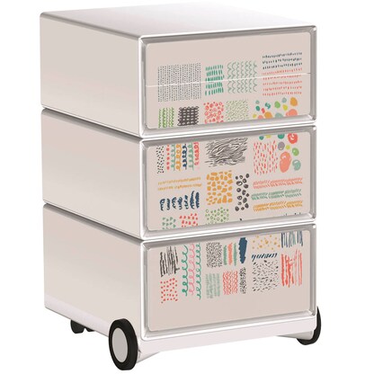 Artikelbild für PAPERFLOW easyBox Colour Rollcontainer weiß, bunt 61093 4 Auszüge 39,0 x 43,6 x 64,2 cm, Artikelnummer 215127