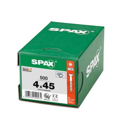 Artikelbild 9 für SPAX® Universalschrauben T20 Senkkopf WIROX 0191010400455 4 mm x 45 mm, 500 St., Artikelnummer 395966