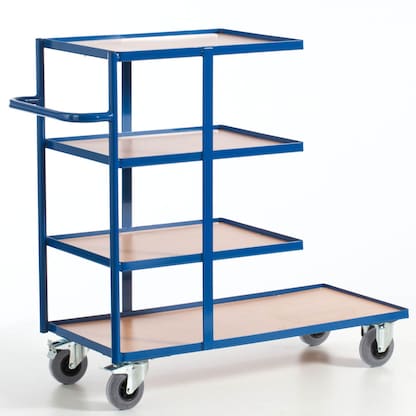 Artikelbild 2 für Rollcart Kommissionierwagen 08-7720 blau 47,0 x 104,0/63,0 x 106,0 cm, Artikelnummer 656266