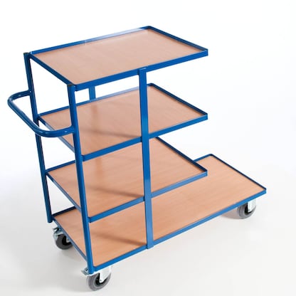 Artikelbild 3 für Rollcart Kommissionierwagen 08-7720 blau 47,0 x 104,0/63,0 x 106,0 cm, Artikelnummer 656266