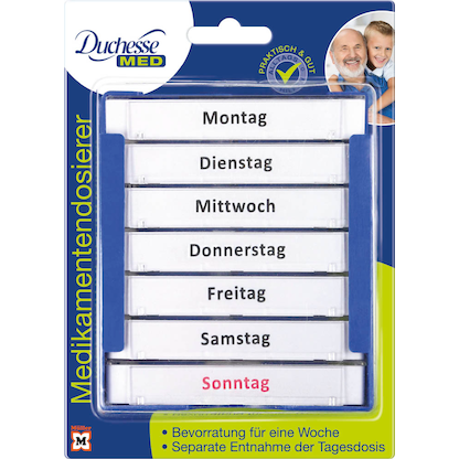 Artikelbild für Duchesse MED Tablettenbox weiß, 1 St., Artikelnummer 161727