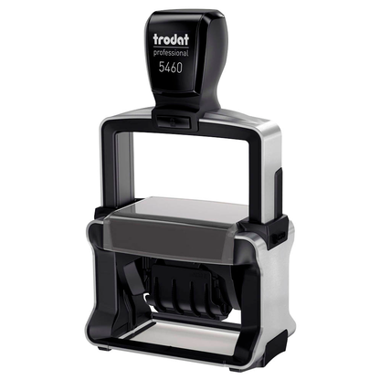 Artikelbild 5 für trodat Datumstempel mit Text individualisierbar 5460 selbstfärbend schwarz Logo möglich, 1 St. - Direkt online personalisieren, Artikelnummer 640456