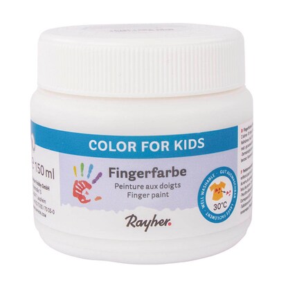 Artikelbild für Rayher Fingerfarbe weiß 150,0 ml, 1 St., Artikelnummer 169427