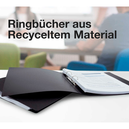 Artikelbild 7 für RAPESCO® ECO Ringbuch 2-Ringe schwarz 3,8 cm DIN A4, 10 St., Artikelnummer 782702