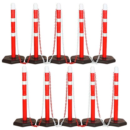 Artikelbild für WIHEDÜ Absperrpfosten weiß/rot, 10 St., Artikelnummer 744916