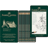 Artikelbild 1 für FABER-CASTELL Castell 9000 Art Set Bleistift-Set B, H, HB, 2H, 2B, F, 3B, 4B, 5B, 6B, 7B, 8B grün, 12 St., Artikelnummer 819458