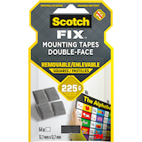 Artikelbild 1 für Scotch FIX™ REMOVABLE SQUARES doppelseitige Klebepads für max. 225,0 g, 12,7 x 12,7 mm, 64 St., Artikelnummer 571168