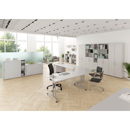 Artikelbild 6 für HAMMERBACHER Aktenregal Popular lichtgrau 80,0 x 40,0 x 215,6 cm, 1 St., Artikelnummer 991164