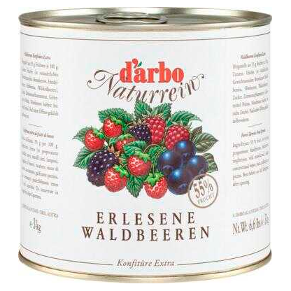 Artikelbild für d’arbo Extra Waldbeer Fruchtaufstrich, 3,0 kg, Artikelnummer 799308