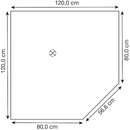 Artikelbild 2 für HAMMERBACHER Verbindungsplatte höhenverstellbar Orbis lichtgrau, Trapezform 120,0 x 80,0 x 68,5 - 81,0 cm, Artikelnummer 471235