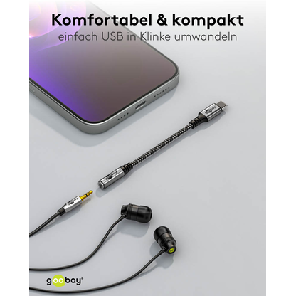 Artikelbild 5 für goobay USB C/3,5 mm Adapter, Artikelnummer 557409
