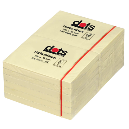 Artikelbild 2 für dots Haftnotizen gelb, 12 Blöcke, Artikelnummer 221958