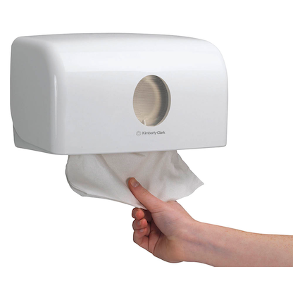 Artikelbild 3 für Aquarius® Papierhandtuchspender 6956 weiß Kunststoff, 1 St., Artikelnummer 315960