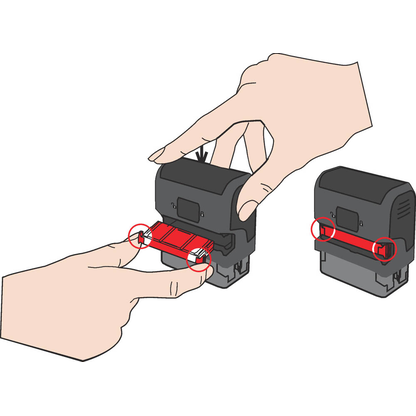Artikelbild 4 für trodat Ersatzstempelkissen 6/4912 schwarz 4,7 x 1,8 cm, 2 St., Artikelnummer 742189