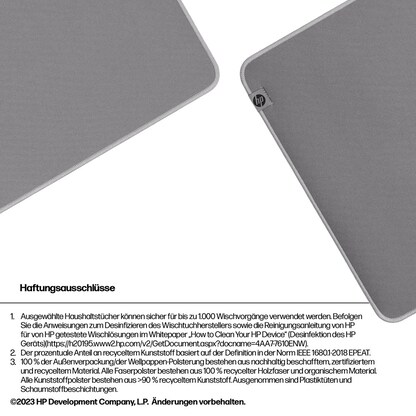 Artikelbild 9 für HP Mousepad 200 grau, Artikelnummer 506046