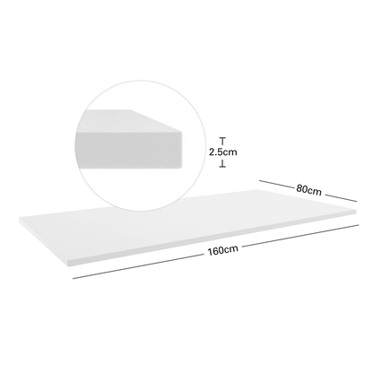 Artikelbild 3 für actiforce Tischplatte lichtgrau rechteckig 160,0 x 80,0 x 2,5 cm, Artikelnummer 117139