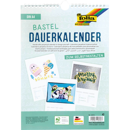 Artikelbild für folia Kalender zum Selbstgestalten 21,0 x 30,1 cm jahresunabhängig, 1 St., Artikelnummer 848794