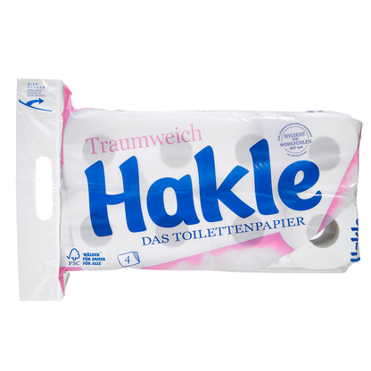Artikelbild 3 für Hakle Toilettenpapier Traumweich 4-lagig, 8 Rollen, Artikelnummer 329540