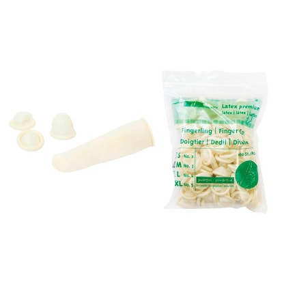 Artikelbild für Meditrade® unisex Fingerlinge beige Größe M, 100 St., Artikelnummer 562859