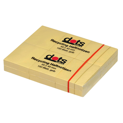 Artikelbild 2 für dots Recycling Haftnotizen gelb, 12 Blöcke, Artikelnummer 222012