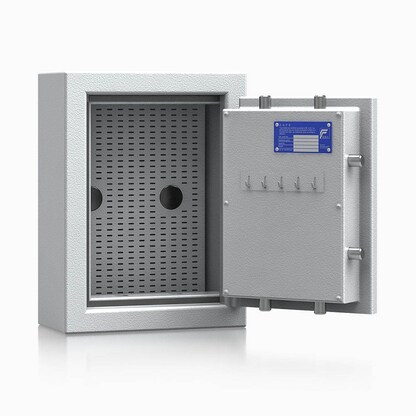 Artikelbild 2 für ISS safe4key Schlüsseltresor lichtgrau mit 5 + Schlüsselhaken-System Haken, Doppelbartschloss, 33,0 x 16,5 x 44,0 cm, 1 St., Artikelnummer 849461