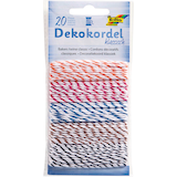 Artikelbild 1 für folia Kordeln Deko Klassisch matt weiß -gelb, -rosa, -flieder, -hellblau, -hellgrün 2,0 mm x 5x4,0 m, Artikelnummer 963076