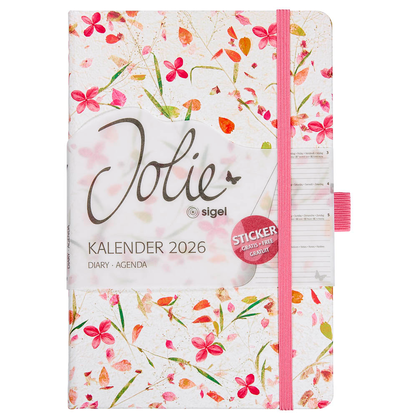 Artikelbild 2 für SIGEL Buchkalender Jolie 2026 Bloom pink, 1 St., Artikelnummer 568596