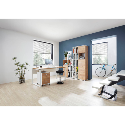 Artikelbild 5 für GERMANIA Lioni Büromöbel-Set weiß, eiche, Artikelnummer 790903