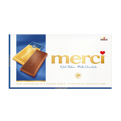 Artikelbild für merci® Edel-Rahm Schokolade 4 St./100,0 g, Artikelnummer 373383