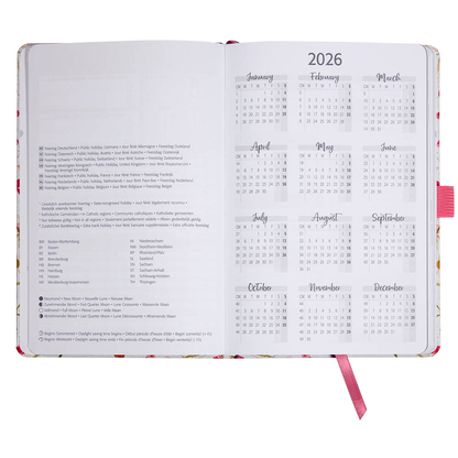 Artikelbild 4 für SIGEL Buchkalender Jolie 2026 Bloom pink, 1 St., Artikelnummer 568596