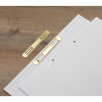 Artikelbild für MOOG & LANGENSCHEIDT Heftstreifen messing Metall, 100 St., Artikelnummer 648622