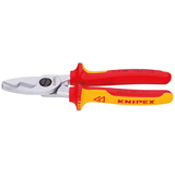 Artikelbild 1 für KNIPEX Kabelschere VDE mit Doppelschneide 95 16 200, Länge: 20,0 cm, 1 St., Artikelnummer 982443