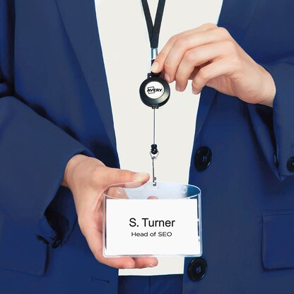 Artikelbild 2 für AVERY Zweckform Lanyards 4830, Federhaken, schwarz, 10 St., Artikelnummer 573818