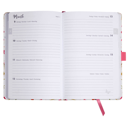 Artikelbild 6 für SIGEL Buchkalender Jolie 2026 Bloom pink, 1 St., Artikelnummer 568596