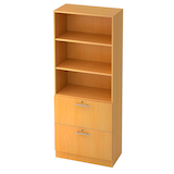 Artikelbild 1 für HAMMERBACHER Regalschrank Gradeo, V7300/6/6/RE buche 80,0 x 42,0 x 200,4 cm, 1 St., Artikelnummer 234195