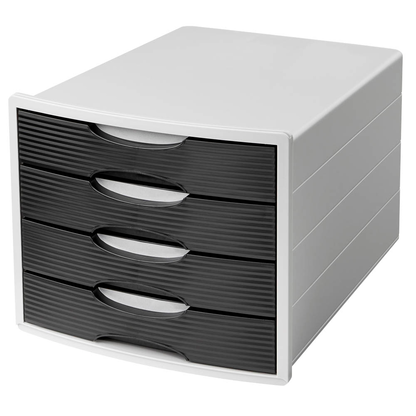 Artikelbild 3 für office discount Schubladenbox schwarz 1001-DO-31D, DIN A4 mit 4 Schubladen, 1 St., Artikelnummer 837391