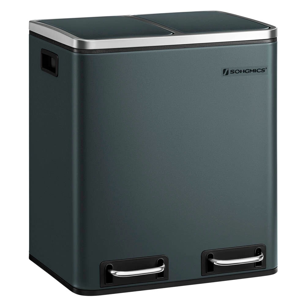 OliveBird Mülleimer 4 Fächer Mülltrennsystem 100L - 4x25L Mülleimer