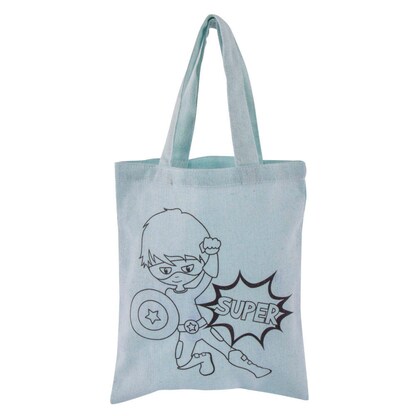 Artikelbild für Rayher Stofftasche Stoff hellblau 53984356, Artikelnummer 204364
